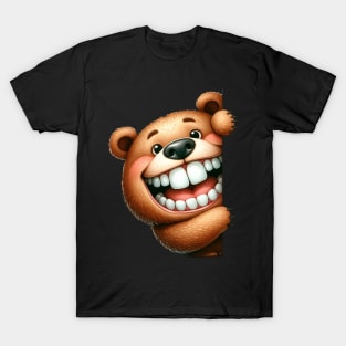 Cute Bear Playing Peek a Boo T-Shirt